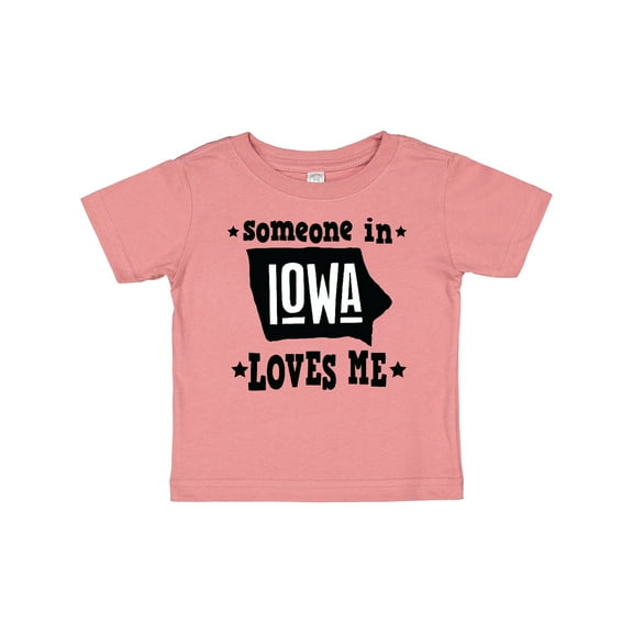 Inktastic Someone in Iowa Loves Me Souvenir Boys or Girls Baby T-Shirt
