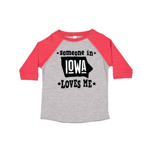 Inktastic Someone in Iowa Loves Me Souvenir Boys or Girls Toddler T-Shirt