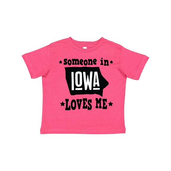 Inktastic Someone in Iowa Loves Me Souvenir Boys or Girls Toddler T-Shirt