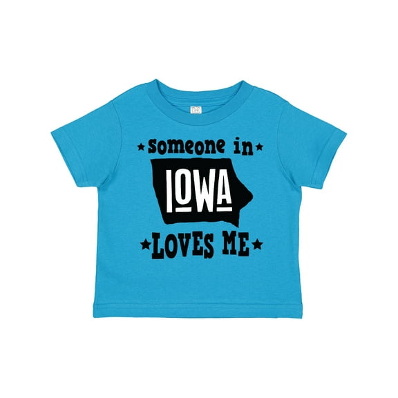 Inktastic Someone in Iowa Loves Me Souvenir Boys or Girls Toddler T-Shirt