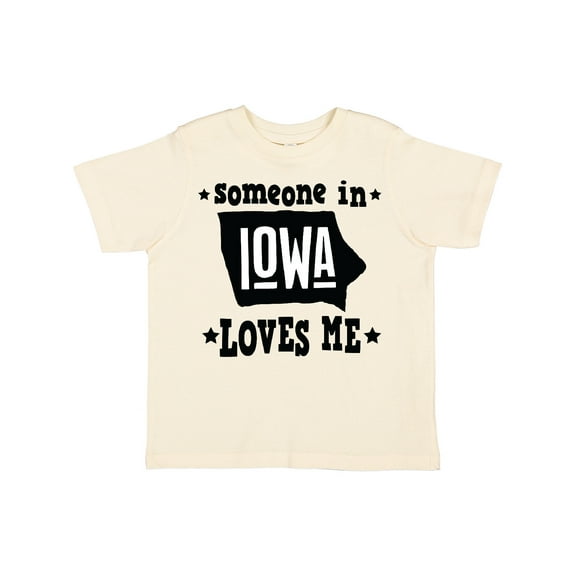 Inktastic Someone in Iowa Loves Me Souvenir Boys or Girls Toddler T-Shirt