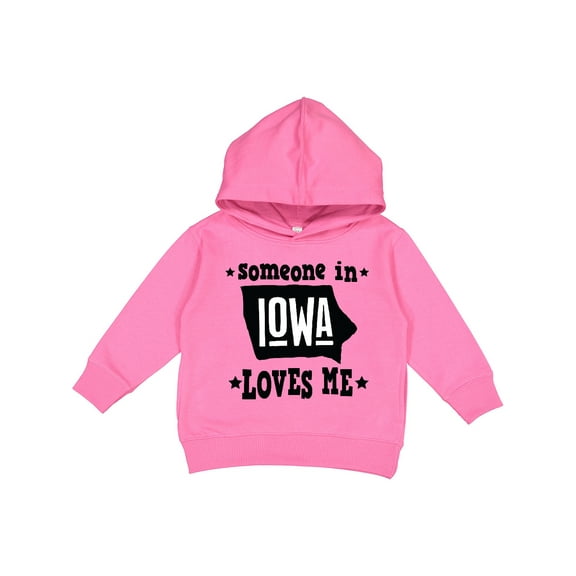 Inktastic Someone in Iowa Loves Me Souvenir Toddler Hoodie