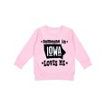thumbnail image 1 of Inktastic Someone in Iowa Loves Me Souvenir Toddler Sweatshirt, 1 of 4