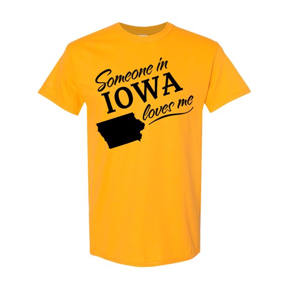 Inktastic Someone in Iowa Loves Me T-Shirt