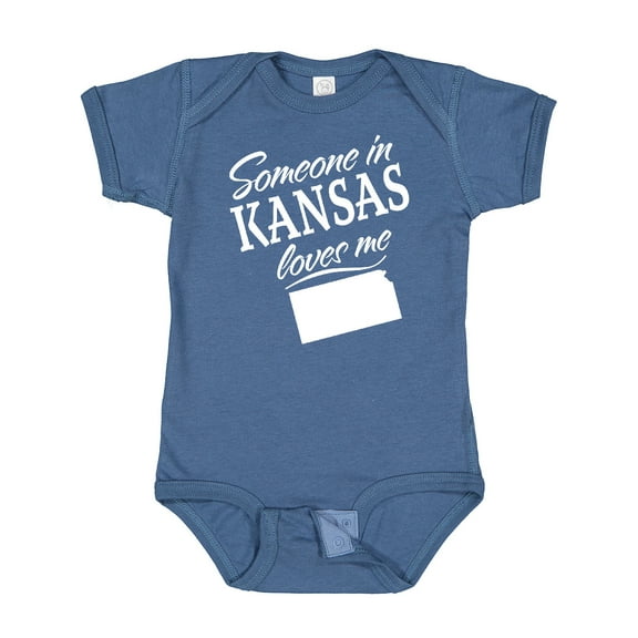 Inktastic Someone in Kansas Loves Me Boys or Girls Baby Bodysuit