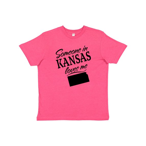 Inktastic Someone in Kansas Loves Me Youth T-Shirt