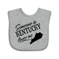 thumbnail image 1 of Inktastic Someone in Kentucky Loves Me Boys or Girls Baby Bib, 1 of 4