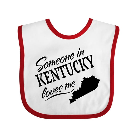 Inktastic Someone in Kentucky Loves Me Boys or Girls Baby Bib