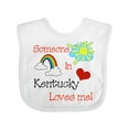 thumbnail image 1 of Inktastic Someone in Kentucky Loves Me Boys or Girls Baby Bib, 1 of 4