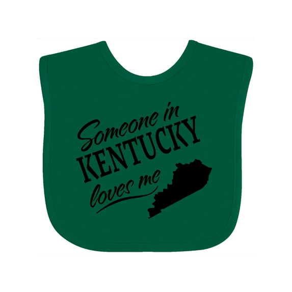 Inktastic Someone in Kentucky Loves Me Boys or Girls Baby Bib
