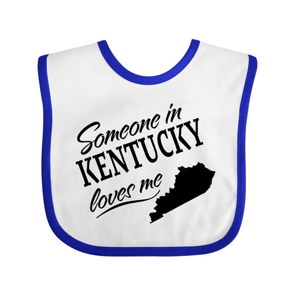 Inktastic Someone in Kentucky Loves Me Boys or Girls Baby Bib