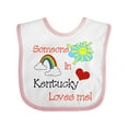 thumbnail image 1 of Inktastic Someone in Kentucky Loves Me Boys or Girls Baby Bib, 1 of 4