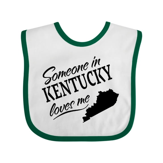 Inktastic Someone in Kentucky Loves Me Boys or Girls Baby Bib