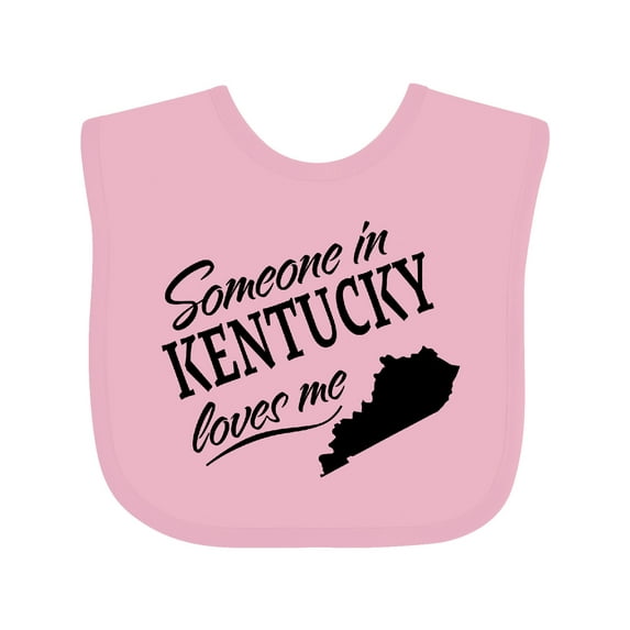Inktastic Someone in Kentucky Loves Me Boys or Girls Baby Bib