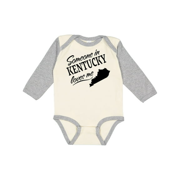 Inktastic Someone in Kentucky Loves Me Boys or Girls Long Sleeve Baby Bodysuit