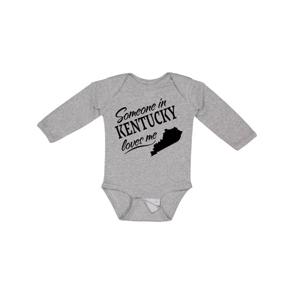 Inktastic Someone in Kentucky Loves Me Boys or Girls Long Sleeve Baby Bodysuit