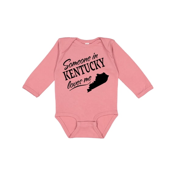 Inktastic Someone in Kentucky Loves Me Boys or Girls Long Sleeve Baby Bodysuit