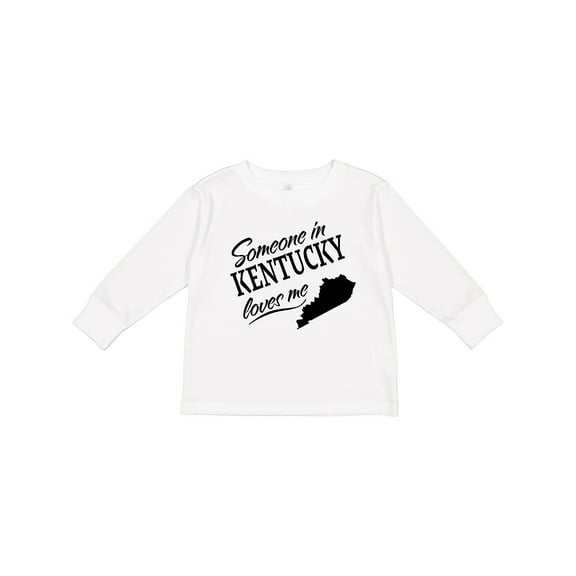 Inktastic Someone in Kentucky Loves Me Boys or Girls Long Sleeve Toddler T-Shirt