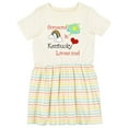 thumbnail image 1 of Inktastic Someone in Kentucky Loves Me Girls Toddler Dress, 1 of 5