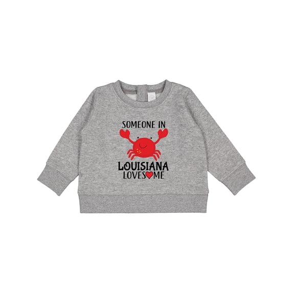 Inktastic Someone in Louisiana Loves Me Baby Sweatshirt