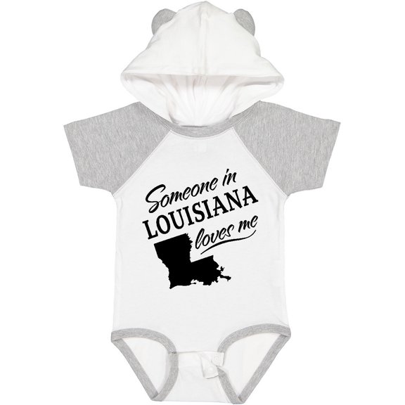 Inktastic Someone in Louisiana Loves Me Boys or Girls Baby Bodysuit