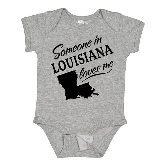 Inktastic Someone in Louisiana Loves Me Boys or Girls Baby Bodysuit