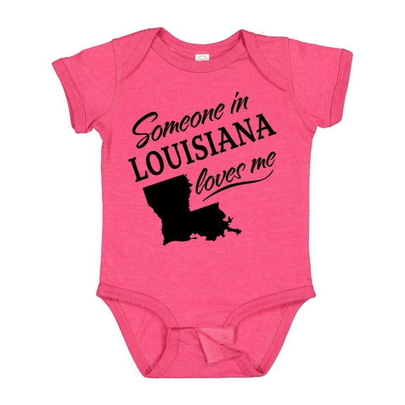 Inktastic Someone in Louisiana Loves Me Boys or Girls Baby Bodysuit