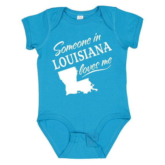 Inktastic Someone in Louisiana Loves Me Boys or Girls Baby Bodysuit