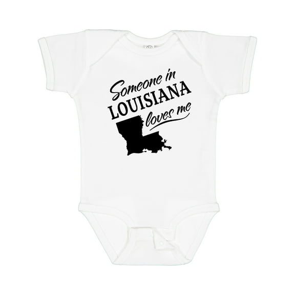 Inktastic Someone in Louisiana Loves Me Boys or Girls Baby Bodysuit