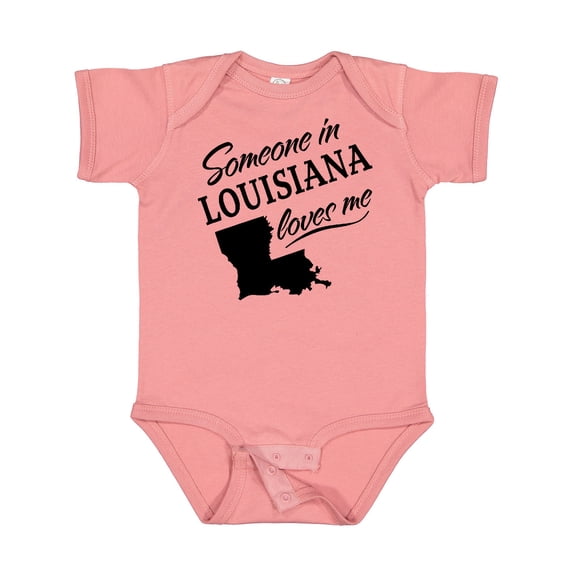 Inktastic Someone in Louisiana Loves Me Boys or Girls Baby Bodysuit