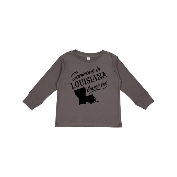 Inktastic Someone in Louisiana Loves Me Boys or Girls Long Sleeve Toddler T-Shirt