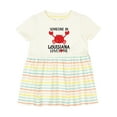 thumbnail image 1 of Inktastic Someone in Louisiana Loves Me Girls Baby Dress, 1 of 5