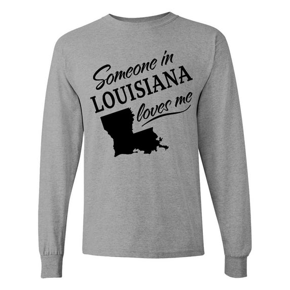 Inktastic Someone in Louisiana Loves Me Long Sleeve T-Shirt