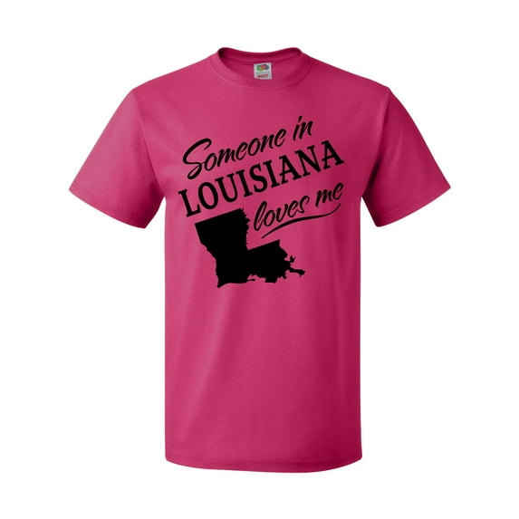 Inktastic Someone in Louisiana Loves Me T-Shirt
