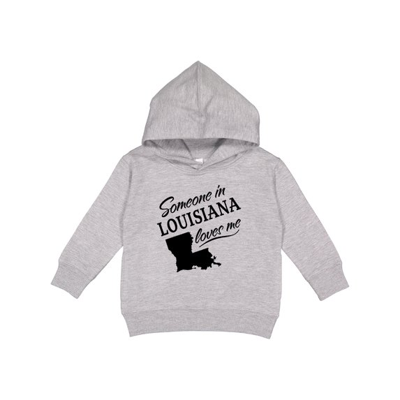 Inktastic Someone in Louisiana Loves Me Toddler Hoodie