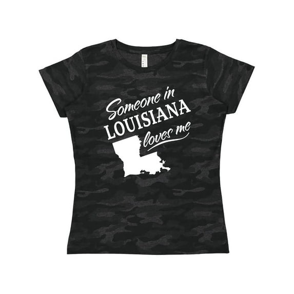 Inktastic Someone in Louisiana Loves Me Women's T-Shirt