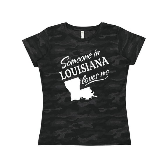 Inktastic Someone in Louisiana Loves Me Women's T-Shirt
