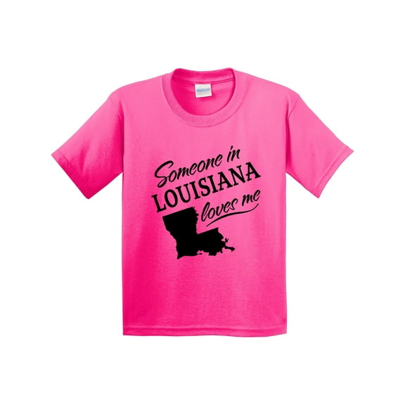 Inktastic Someone in Louisiana Loves Me Youth T-Shirt