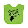 thumbnail image 1 of Inktastic Someone in Maine Loves Me Boys or Girls Baby Bib, 1 of 4