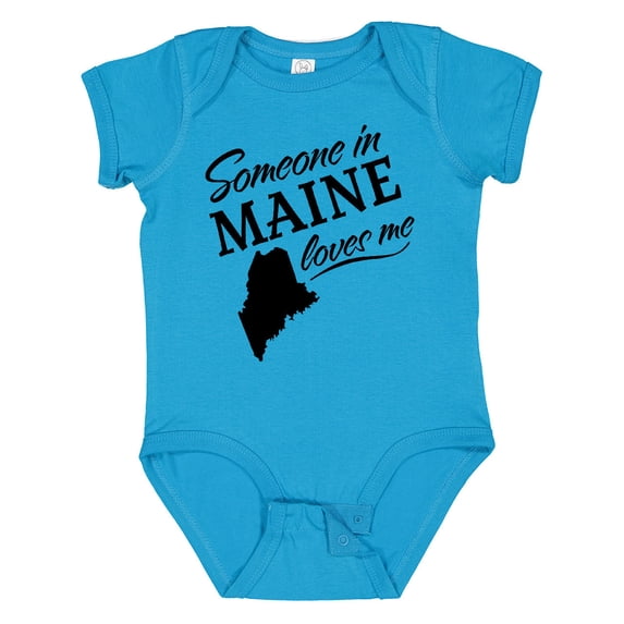 Inktastic Someone in Maine Loves Me Boys or Girls Baby Bodysuit