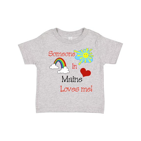 Inktastic Someone in Maine Loves Me Boys or Girls Toddler T-Shirt