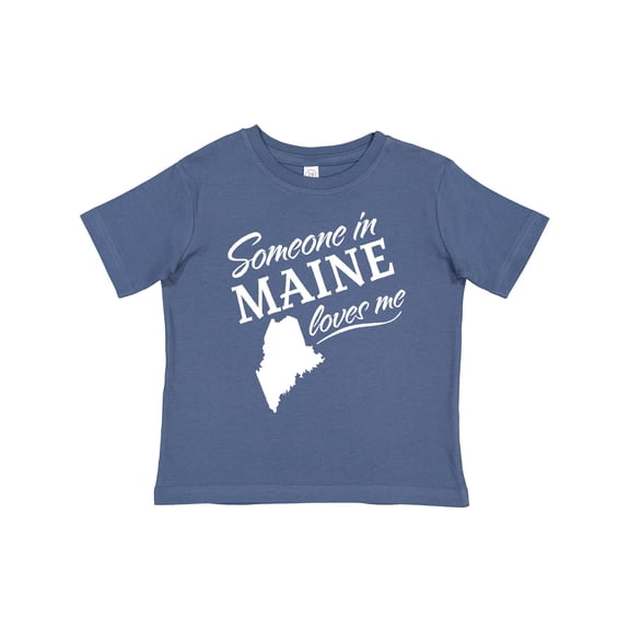 Inktastic Someone in Maine Loves Me Boys or Girls Toddler T-Shirt