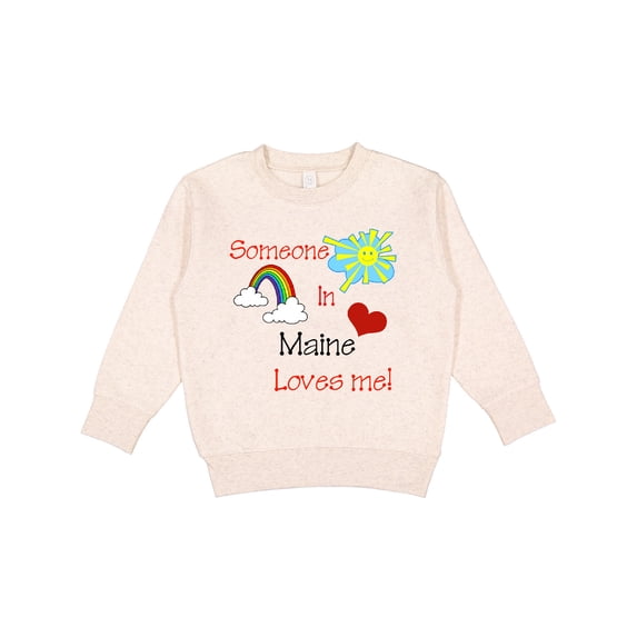 Inktastic Someone in Maine Loves Me Toddler Sweatshirt