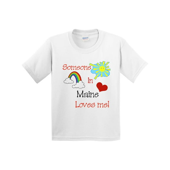 Inktastic Someone in Maine Loves Me Youth T-Shirt