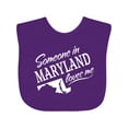 thumbnail image 1 of Inktastic Someone in Maryland Loves Me Boys or Girls Baby Bib, 1 of 4