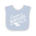 thumbnail image 1 of Inktastic Someone in Maryland Loves Me Boys or Girls Baby Bib, 1 of 4