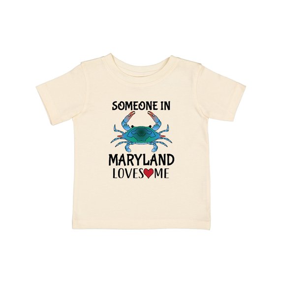 Inktastic Someone in Maryland Loves Me Crab Boys or Girls Baby T-Shirt