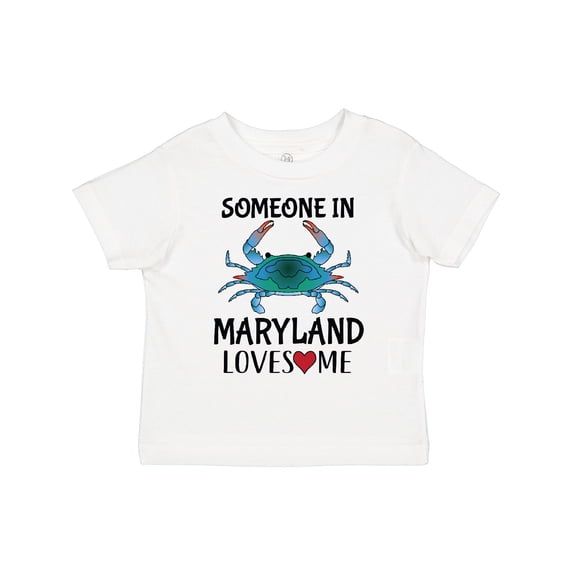 Inktastic Someone in Maryland Loves Me Crab Boys or Girls Toddler T-Shirt