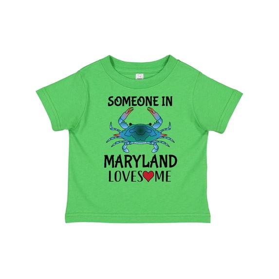 Inktastic Someone in Maryland Loves Me Crab Boys or Girls Toddler T-Shirt