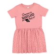 thumbnail image 1 of Inktastic Someone in Maryland Loves Me Girls Toddler Dress, 1 of 5